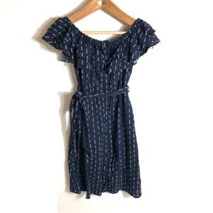 Anthropologie Lost + Wander Medium Navy Button Down Dress